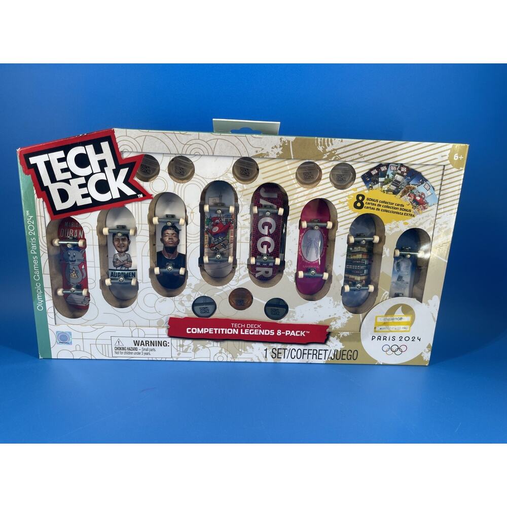 Tech Deck Olympic Competition Legends 8 Pack (Paris 2024)